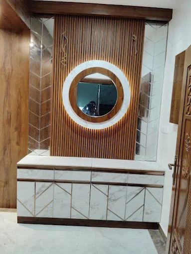 Custom vanity unit interior work